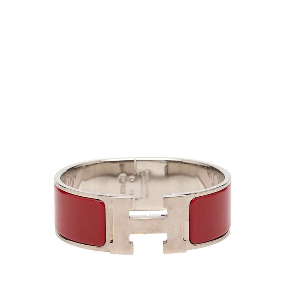 Hermes Clic Clac H PM Bangle Metal Enamel Silver